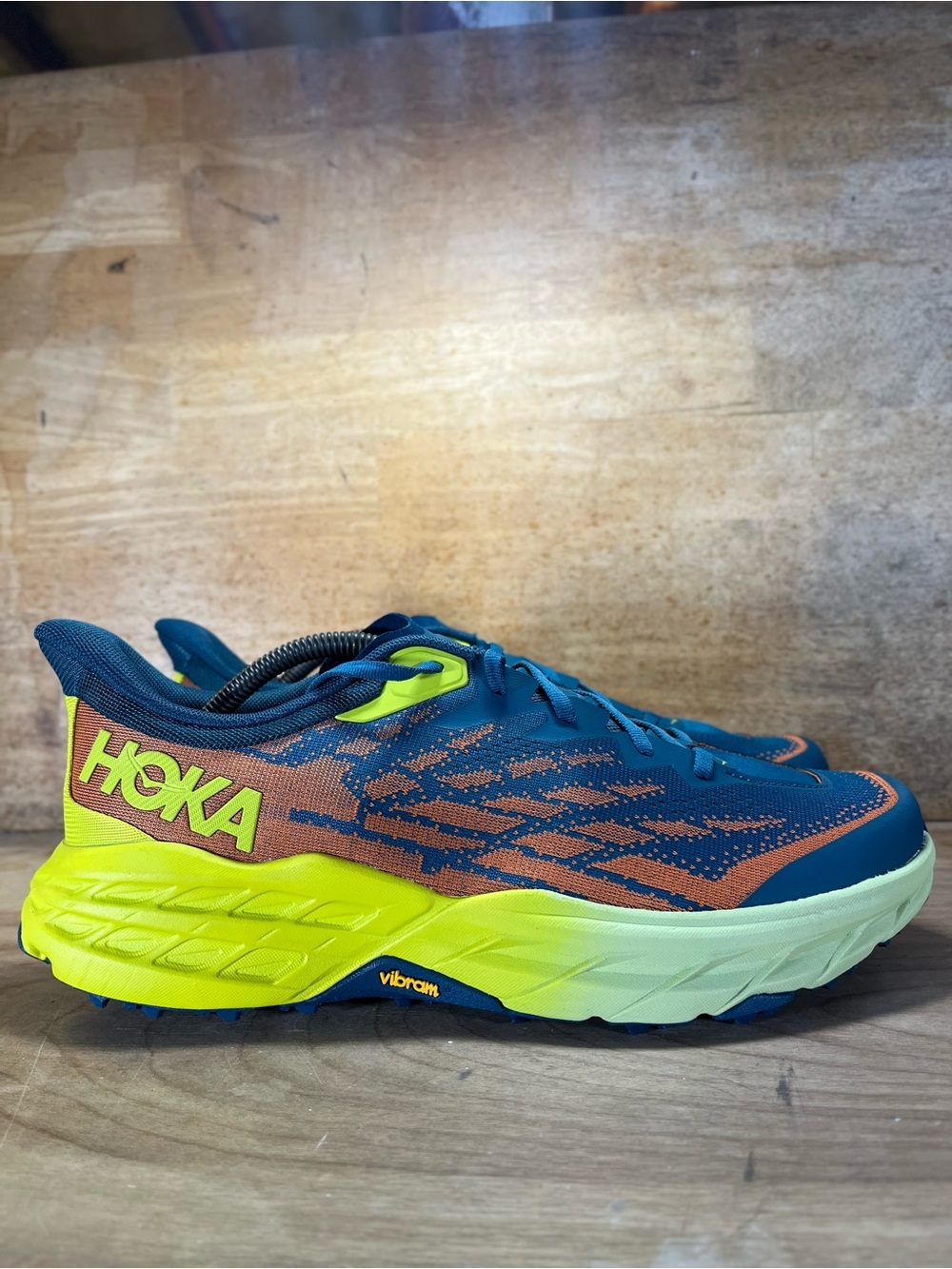 NEW Hoka One One Speedgoat 5 Mens Size 11 Trail Running Shoes Sneakers Blue - Picture 3 of 13